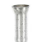25" Antiqued Silver Floral Glass Bottle Table Vase