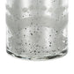 25" Antiqued Silver Floral Glass Bottle Table Vase