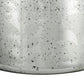 18" Antiqued Silver Floral Glass Table Vase