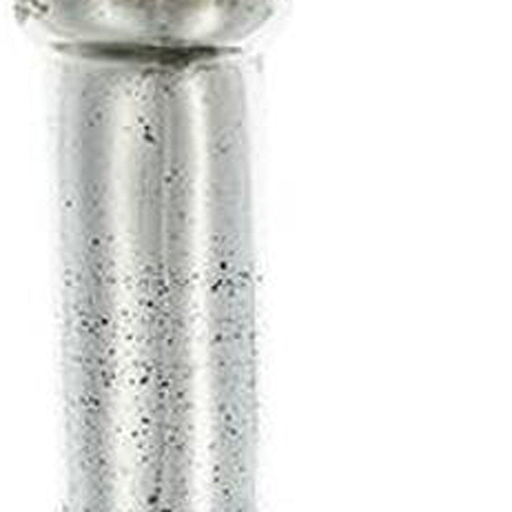 30" Silver Floral Round Glass Table Vase