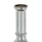 30" Antiqued Silver Floral Glass Bottle Table Vase