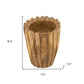 8" Natural Wavy Solid Wood Table Vase