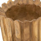 8" Natural Wavy Solid Wood Table Vase