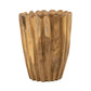 8" Natural Wavy Solid Wood Table Vase