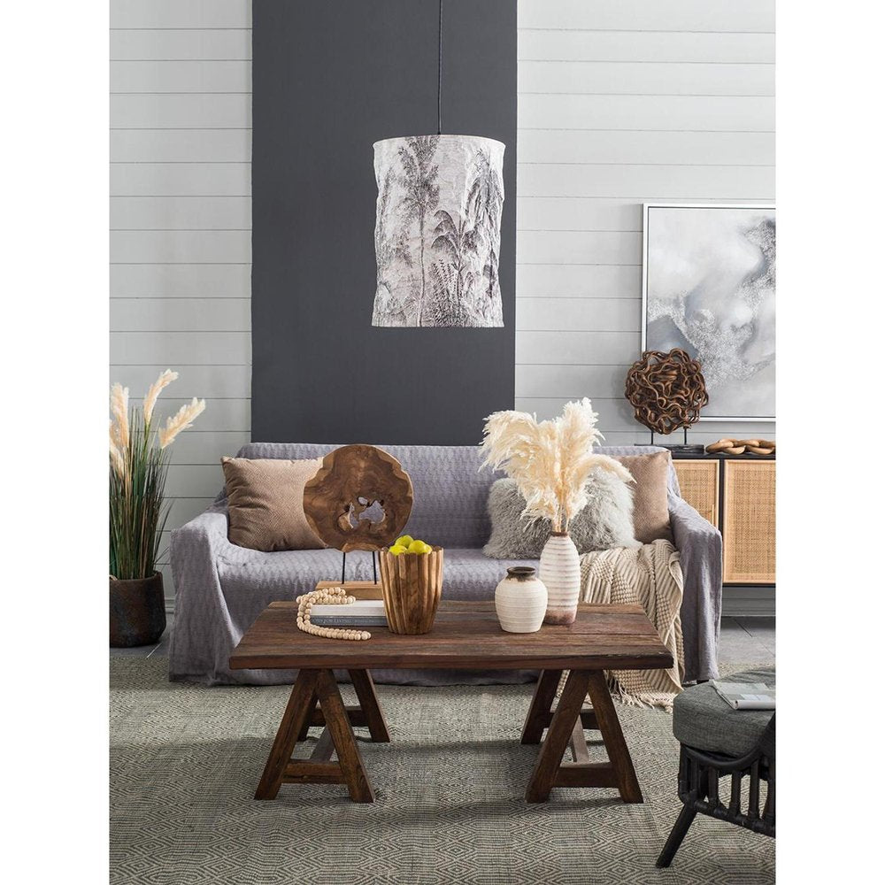 8" Natural Wavy Solid Wood Table Vase