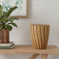 8" Natural Wavy Solid Wood Table Vase