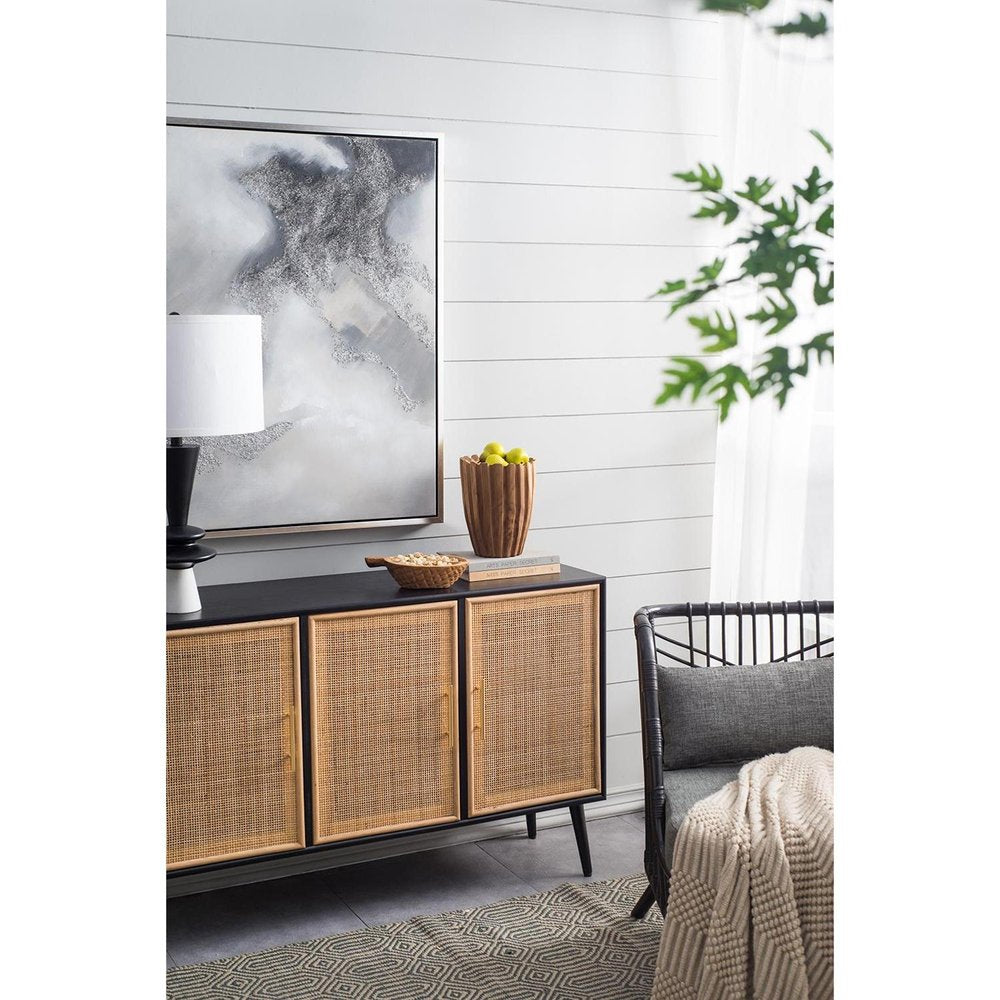 8" Natural Wavy Solid Wood Table Vase