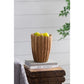 8" Natural Wavy Solid Wood Table Vase