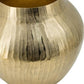 9" Gold Round Aluminum Table Vase