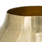 9" Gold Round Aluminum Table Vase