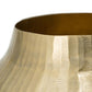 9" Gold Hammered Aluminum Round Table Vase