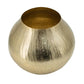 9" Gold Round Aluminum Table Vase