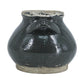 7" Dark Green And Sand Terracotta Round Jug Vase