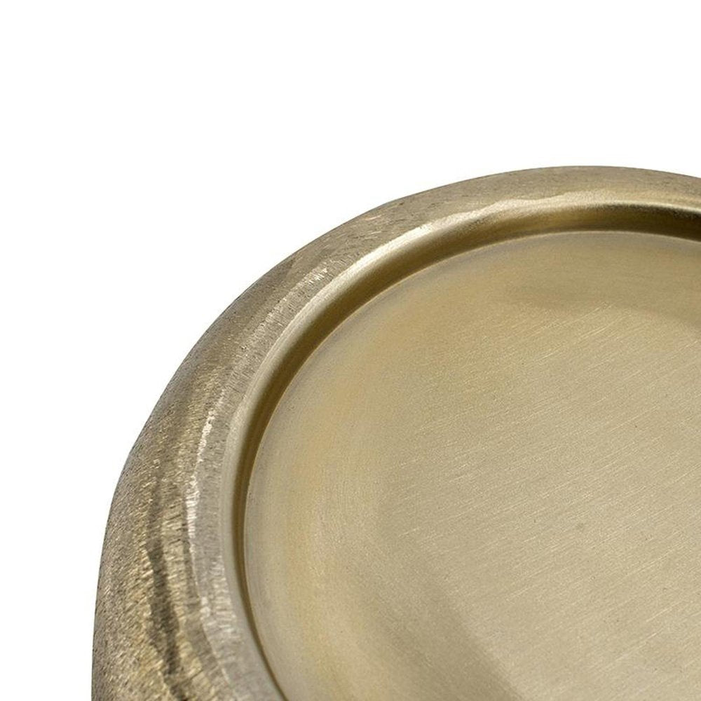 5" Gold Round Aluminum Table Vase