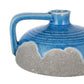 4" Blue and Gray Bud Ceramic Jug Vase With Does Not Apply