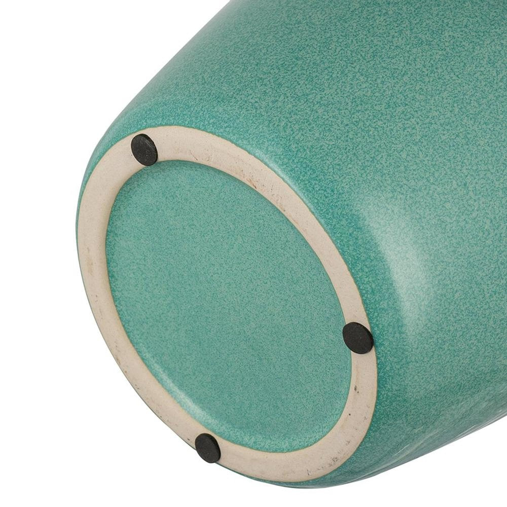 8" Brown Round Ceramic Table Vase