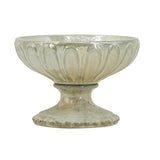 7" Sage And Ivory Round Ceramic Table Vase