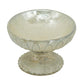 10" Gray Ceramic Round Pedestal Centerpiece Bowl
