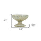 7" Sage And Ivory Round Ceramic Table Vase