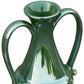 10" Hunter Green Ceramic Amphora Table Vase