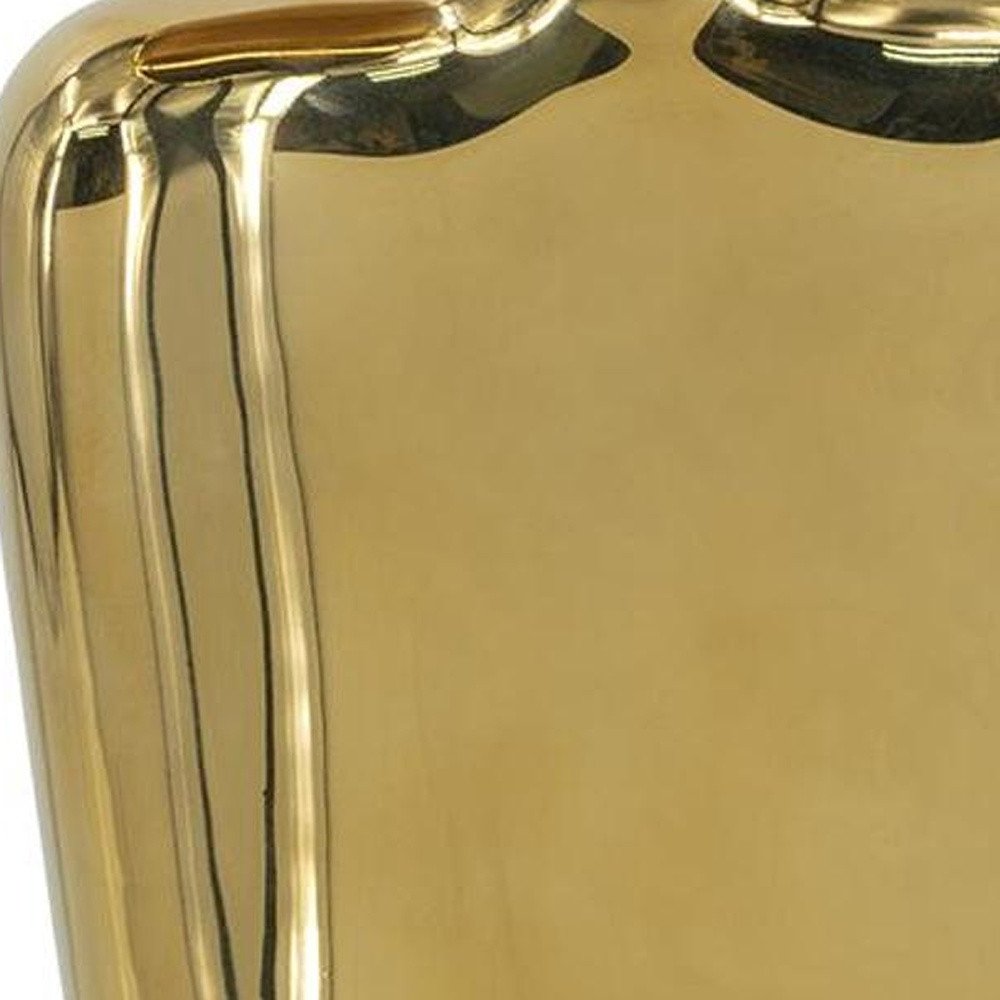 8" Gold Ceramic Table Vase