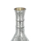 10" Silver Glass Round Table Vase