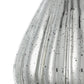 10" Antiqued Silver Glass Round Table Vase