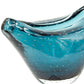 7" Cerulean Oval Glass Table Vase