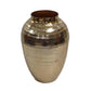 13" Gold Hammered Aluminum Urn Table Vase