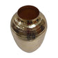 13" Gold Hammered Aluminum Urn Table Vase