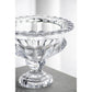 Set of Two Clear Round Glass Table Vase