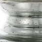 20" Silver Floral Round Glass Table Vase
