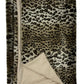 60" X 86" Brown And Dark Brown Leopard Faux Fur Throw Blanket
