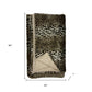 60" X 86" Brown And Dark Brown Leopard Faux Fur Throw Blanket