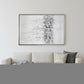 Winter Storm Hand Painted Silver Floater Frame Wall Art