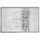 Winter Storm Hand Painted Silver Floater Frame Wall Art
