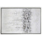 Winter Storm Hand Painted Silver Floater Frame Wall Art