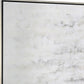 Winter Storm Hand Painted Silver Floater Frame Wall Art