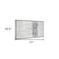 Winter Storm Hand Painted Silver Floater Frame Wall Art