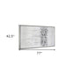 Winter Storm Hand Painted Silver Floater Frame Wall Art