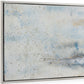 Subtle Transition Hand Painted Silver Floater Frame Wall Art
