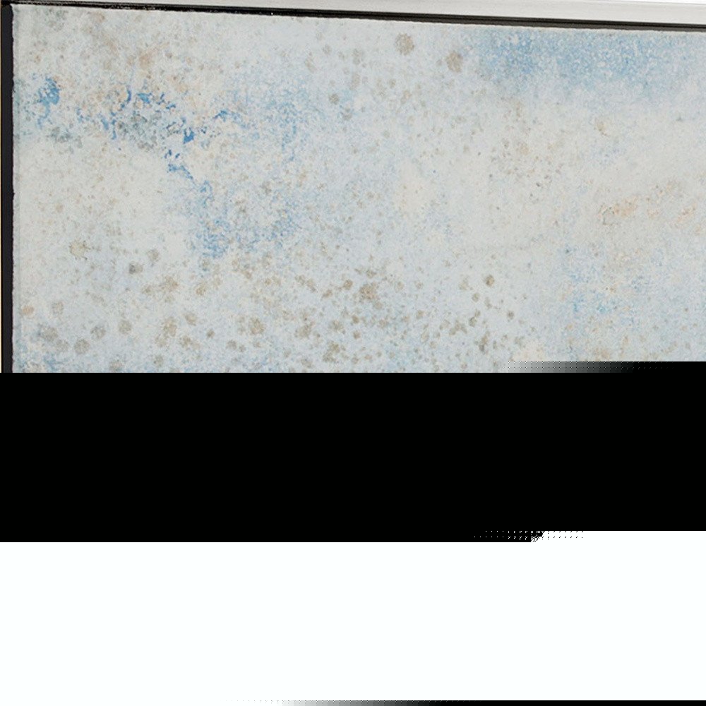 Subtle Transition Hand Painted Silver Floater Frame Wall Art