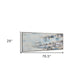 Subtle Transition Hand Painted Silver Floater Frame Wall Art