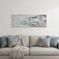 Subtle Transition Hand Painted Silver Floater Frame Wall Art