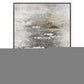 Feedback Hand Painted Silver Floater Frame Wall Art