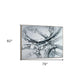 Caspian Hand Painted Silver Floater Frame Wall Art