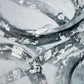 Caspian Hand Painted Silver Floater Frame Wall Art