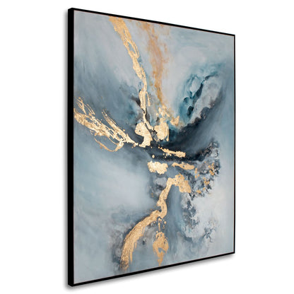 Temptress Hand Painted Black Floater Frame Wall Art
