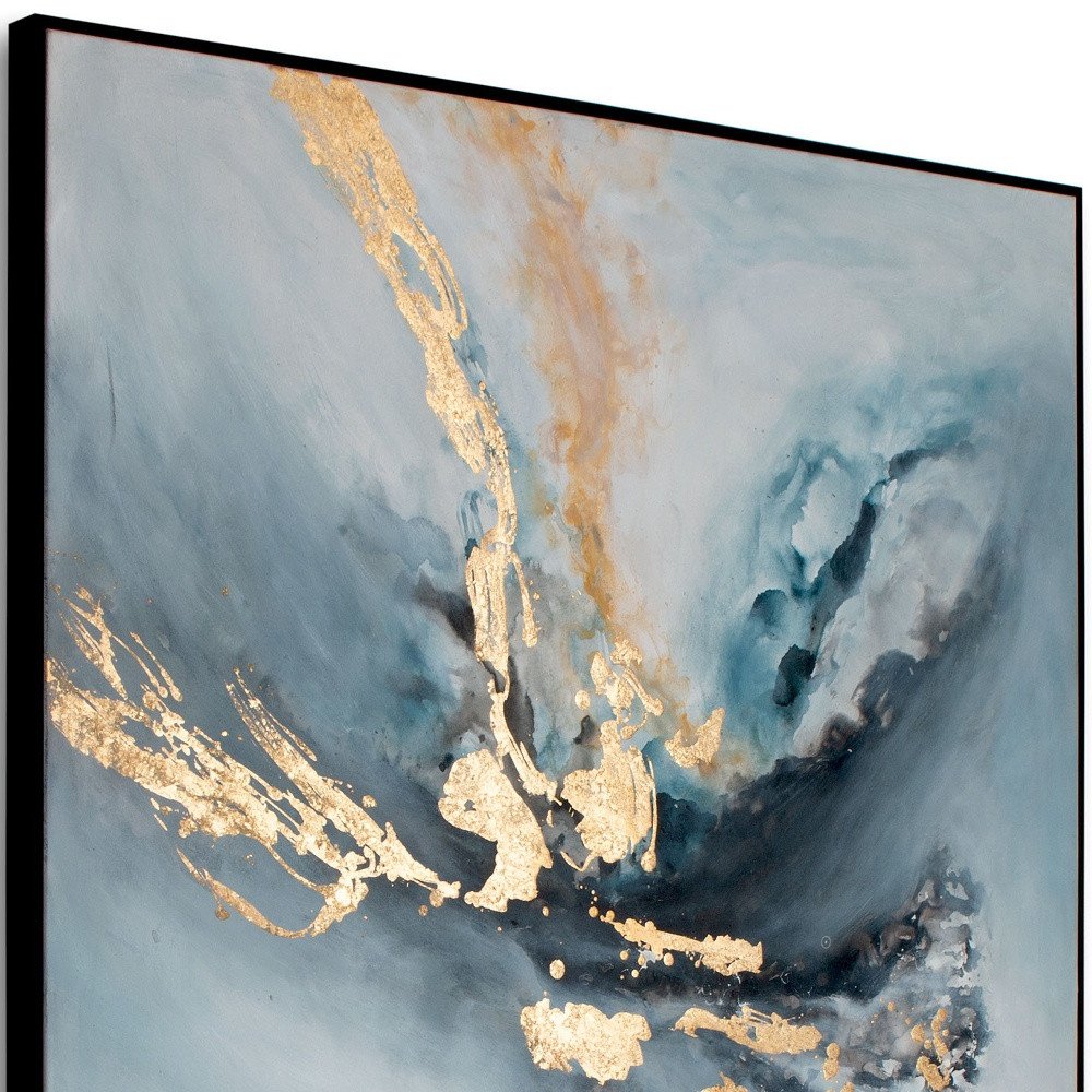 Temptress Hand Painted Black Floater Frame Wall Art