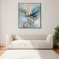 Temptress Hand Painted Black Floater Frame Wall Art